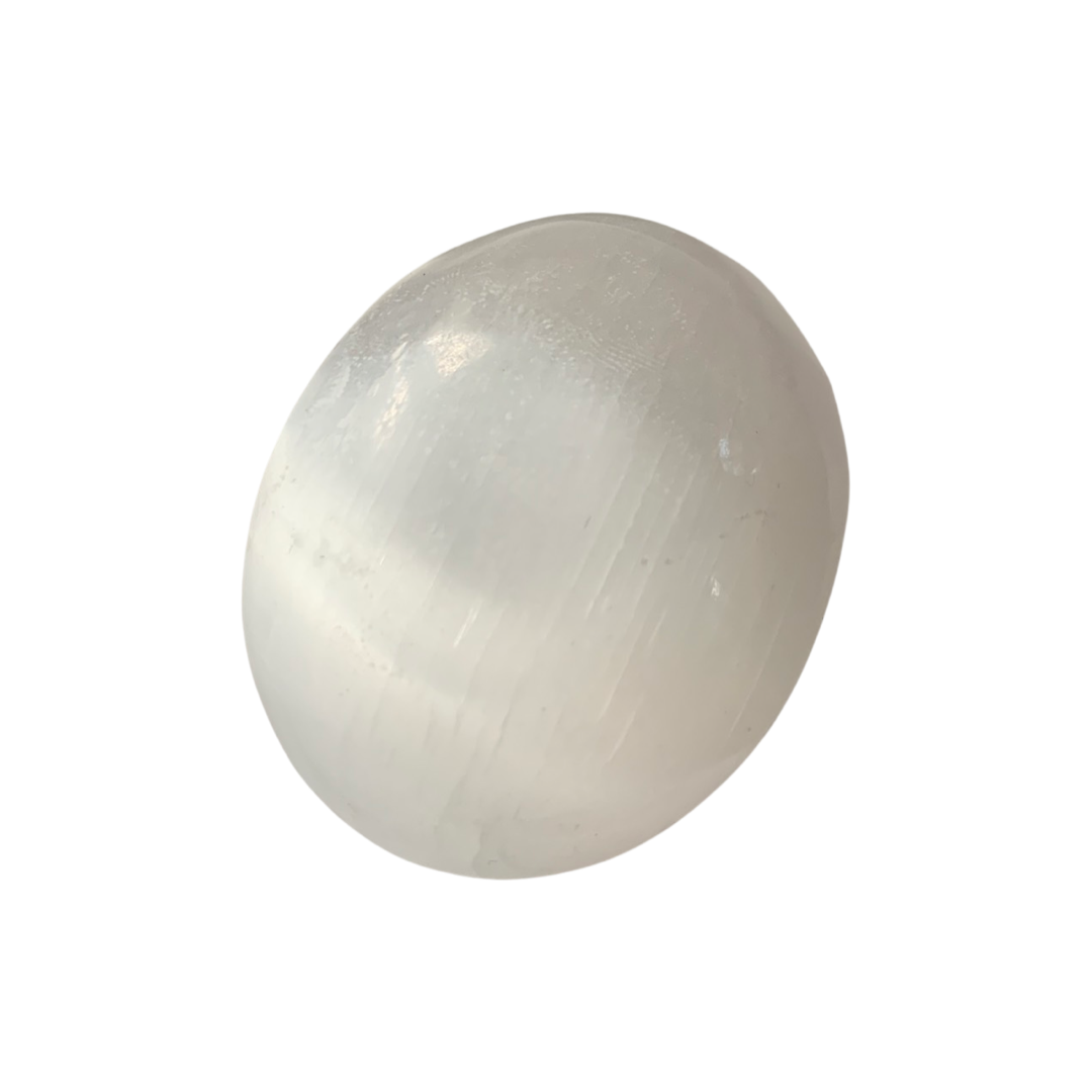 Selenite - Palm Stone (Large)