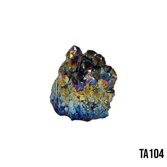Titanium Aura Amethyst Cluster Quartz TA104